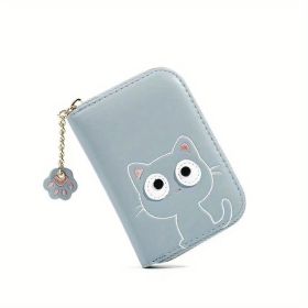 Kawaii Multi-card Slot Card Holder (Color: Blue)