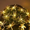 Solar Dragonfly String Lights Waterproof 20 LEDs