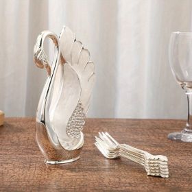 1pc; Coffee Dessert Spoon Set; Fruit Cake Tea Spoon (Color: Silvery, size: Style 2)