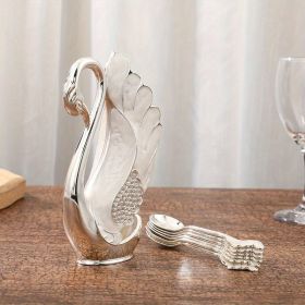 1pc; Coffee Dessert Spoon Set; Fruit Cake Tea Spoon (Color: Silvery, size: Style 1)