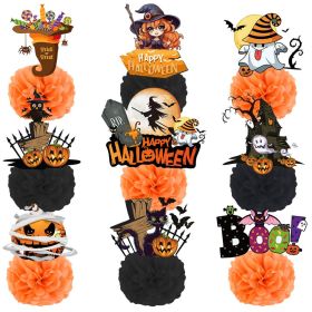 Honeycomb Table Centerpieces, Girls Halloween Decorations (Color: 9pcs A)