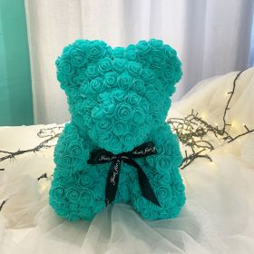 Gifts for Women - Rose Bear - Rose Flower Bear Hand Made (Color: green)