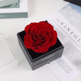 Preserved Real Rose Eternal Handmade Preserved Rose (Color: Red)
