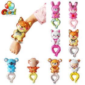 Cartoon Animal Wrist Balloons Rabbit Sheep Monkey (Color: Mix)