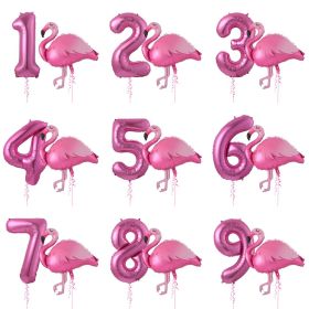 2/6Pcs Tropical Decoration Foil Balloon (Color: number 213)