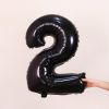 1PCS 32inch Black Number Foil Balloons Decorations