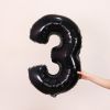 1PCS 32inch Black Number Foil Balloons Decorations