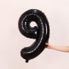 1PCS 32inch Black Number Foil Balloons Decorations