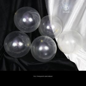 transparent wave dot balloon for wedding birthday party decoration (Color: transparent)