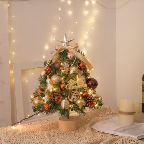 Tabletop Christmas Tree Small Mini Christmas Tree for Table Top (Color: as Pic)