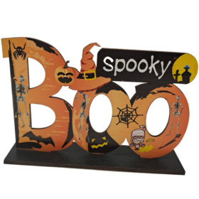 Halloween Wooden Centerpiece Halloween Table Toppers (Color: type3)