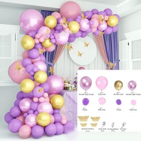 Butterfly Party Balloons Set Balloon Garland Arch Kit (Color: Color 4)