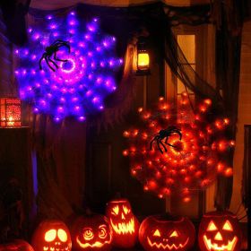Halloween Lights Outdoor, Indoor Halloween Party Decorations (Color: Orange)
