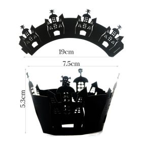 12set Halloween Cupcake Wrappers (Color: style A)