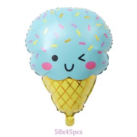 Ice Cream Candy dessert series shape Foil Balloons (Ballon Size: as photo, Color: 1pcs balloon C)
