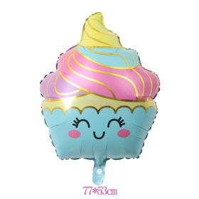 Ice Cream Candy dessert series shape Foil Balloons (Ballon Size: as photo, Color: 1pcs balloon D)