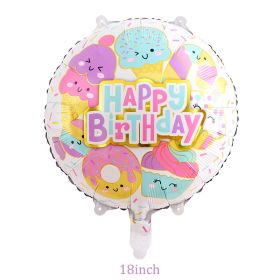 Ice Cream Candy dessert series shape Foil Balloons (Ballon Size: as photo, Color: 1pcs balloon F)