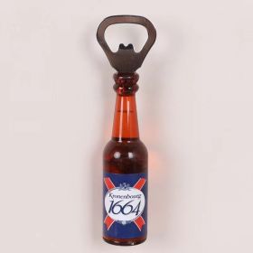 1pc Magnetic Beer Bottle Opener,Perfect Housewarming (Material: Polypropylene + Magnet, Color: 1664)