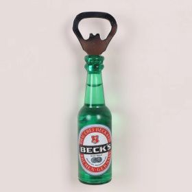 1pc Magnetic Beer Bottle Opener,Perfect Housewarming (Material: Polypropylene + Magnet, Color: Becks)