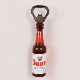 1pc Magnetic Beer Bottle Opener,Perfect Housewarming (Material: Polypropylene + Magnet, Color: Duvel)