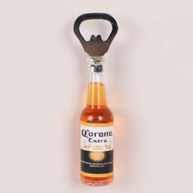 1pc Magnetic Beer Bottle Opener,Perfect Housewarming (Material: Polypropylene + Magnet, Color: Corona)