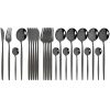 Household 24Pcs Dinnerware Set Stainless Steel Tableware