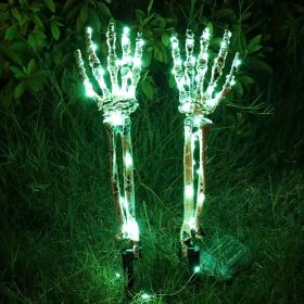 Solar Halloween Decorations Skeleton Arms, Indoor, Outdoor (Quantity: 2 Pack, Color: green)