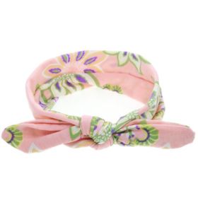 Baby Girl Headbands Bohemian Floral Style (Color: Pink)