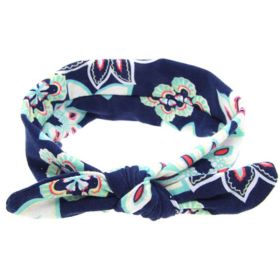 Baby Girl Headbands Bohemian Floral Style (Color: Blue)