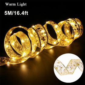 New Years Christmas Lights; New Years Christmas Decorations (Color: golden)