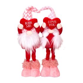 Valentines Day Gift Gnome Faceless Gnome Doll Plush Elf (Ships From: CN, Color: 2pcs B)
