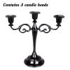 3/5-Arm Metal Plated Candle Holders, Party, Wedding Centerpiece