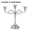 3/5-Arm Metal Plated Candle Holders, Party, Wedding Centerpiece
