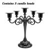 3/5-Arm Metal Plated Candle Holders, Party, Wedding Centerpiece