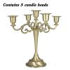 3/5-Arm Metal Plated Candle Holders, Party, Wedding Centerpiece