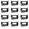 6/12Pcs Alloy Letters Napkin Rings Fashion Blessing Bismilah
