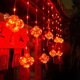 Chinese New Year String Lamp Traditional Chinese Knot Lantern (Emitting Color: 3M Type A, Wattage: EU)