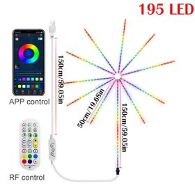 Smart LED Light Strip 200 Modes DIY Firework Bluetooth Music (Emitting Color: 195LED, Ships From: CN)