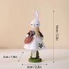Cute Resin Rabbit Children Easter Bunny Decoration