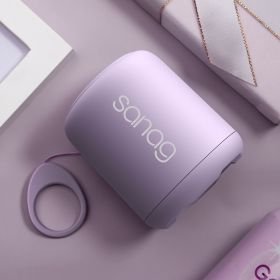 Built in noise reduction microphone, wireless speakers loud noise (Color: Purple)