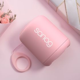Built in noise reduction microphone, wireless speakers loud noise (Color: Pink)