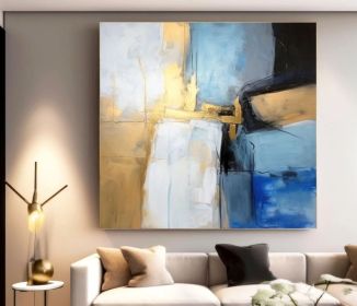 Large Minimalist Abstract Art Oli Painting Original (Style: 01, size: 160x160cm)