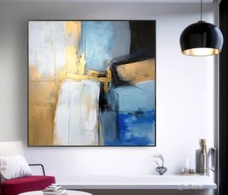 Large Minimalist Abstract Art Oli Painting Original (Style: 01, size: 100x100cm)