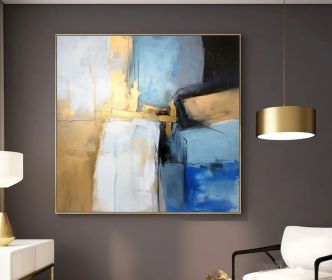 Large Minimalist Abstract Art Oli Painting Original (Style: 01, size: 50x50cm)