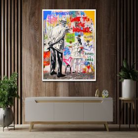 Love is Figure Wall Art Extra Large Hand Painted (Style: 01, size: 70x100cm)