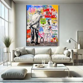 Love is Figure Wall Art Extra Large Hand Painted (Style: 01, size: 80x120cm)