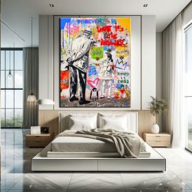 Love is Figure Wall Art Extra Large Hand Painted (Style: 01, size: 60X90cm)