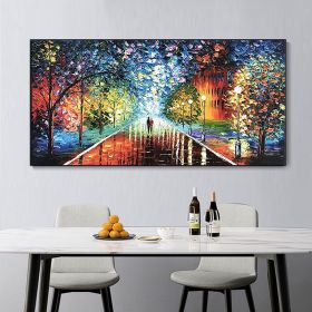 Handmade Oil Painting Colorful Abstract Art On Canvas Figure Painting (Style: 01, size: 70x140cm)