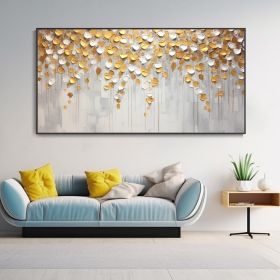 Hand Painted Golden Texture Knife Painting (Style: 01, size: 60x120cm)