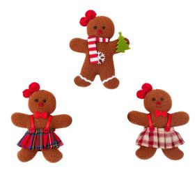 Gingerbread Man Ornaments for Christmas Tree (Specification: Girls)